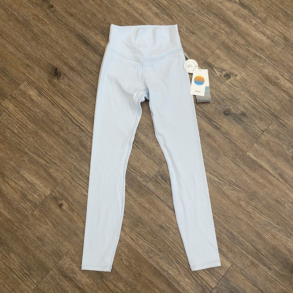 VUORI Light Mist Blue All The Form Supersoft Bliss Blend Legging XSMALL NEW! - Picture 2 of 9